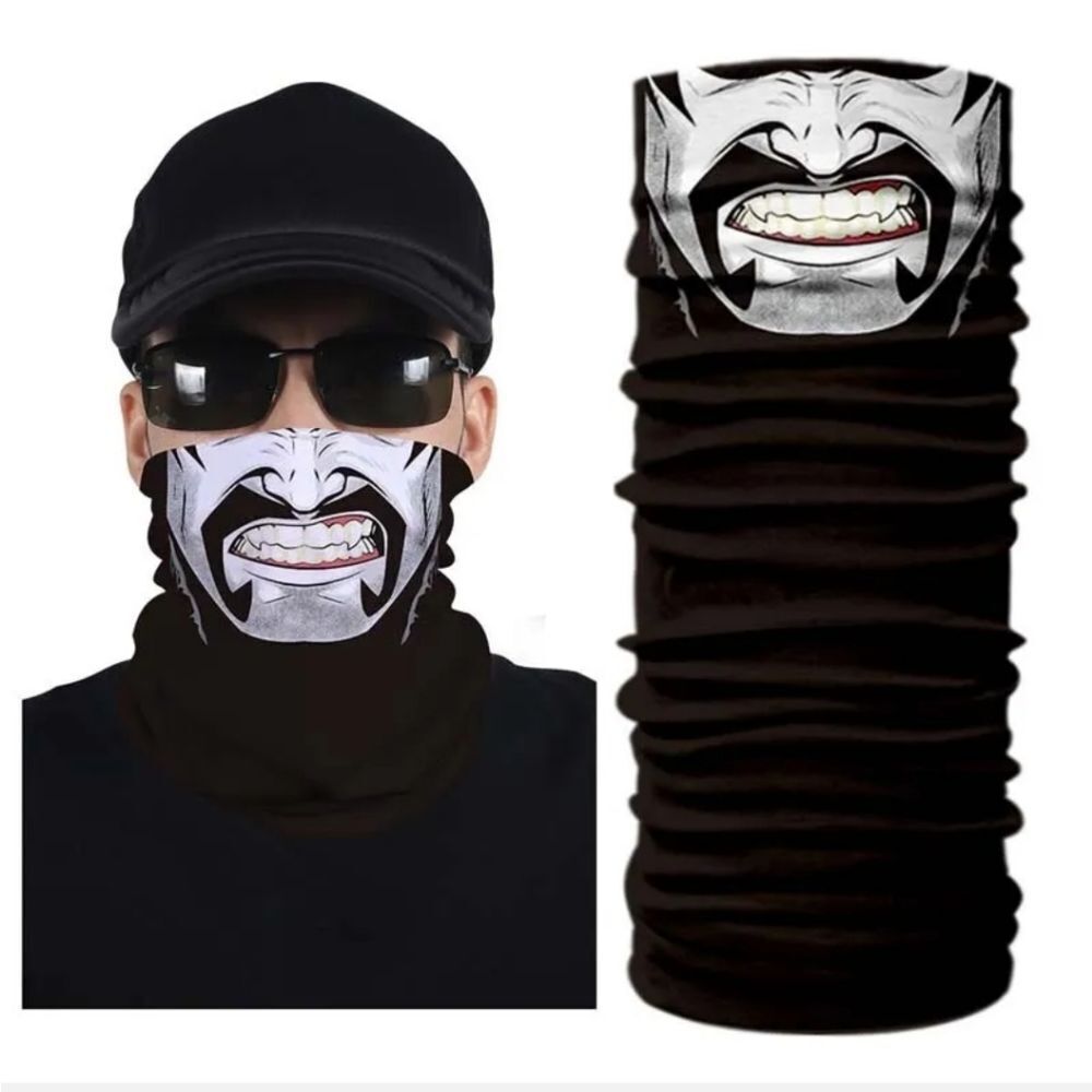 Bandana Neck Gaiter Skull Face Mask Bandanas Tube Breathable Rave Face Scarf US